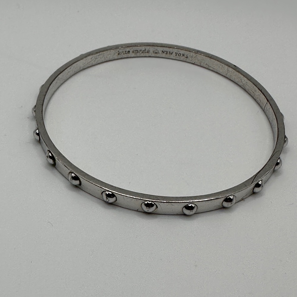 Kate Spade Silver-tone Studded Bangle Bracelet